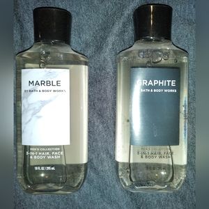 Two bottles Bath & Body works men's body wash